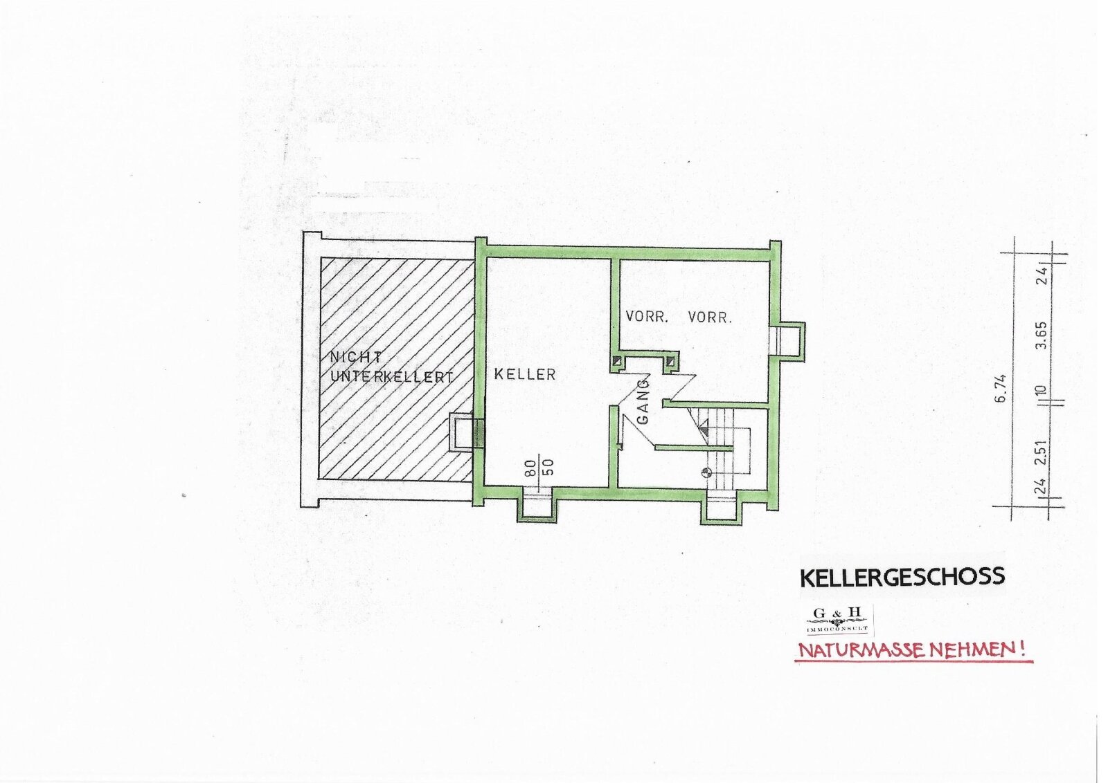 Grundriss-Skizze KG