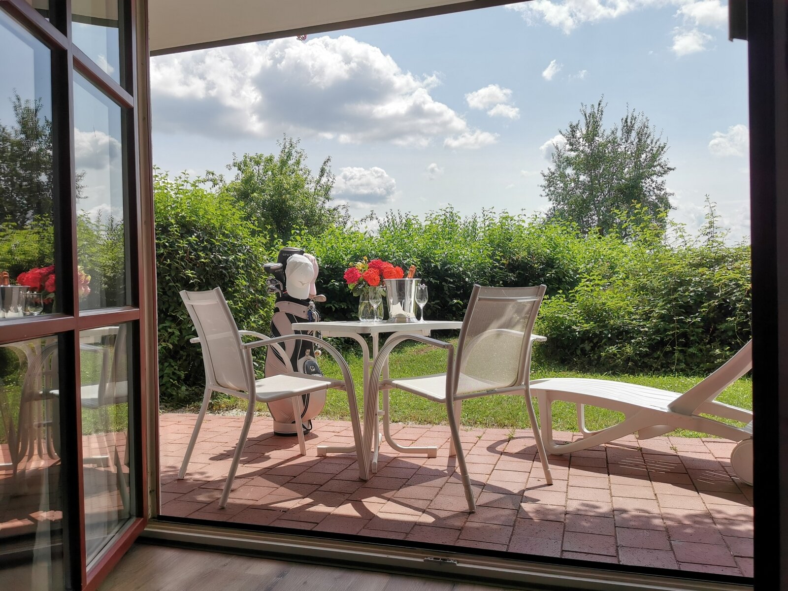 Ausblick auf die Terrasse