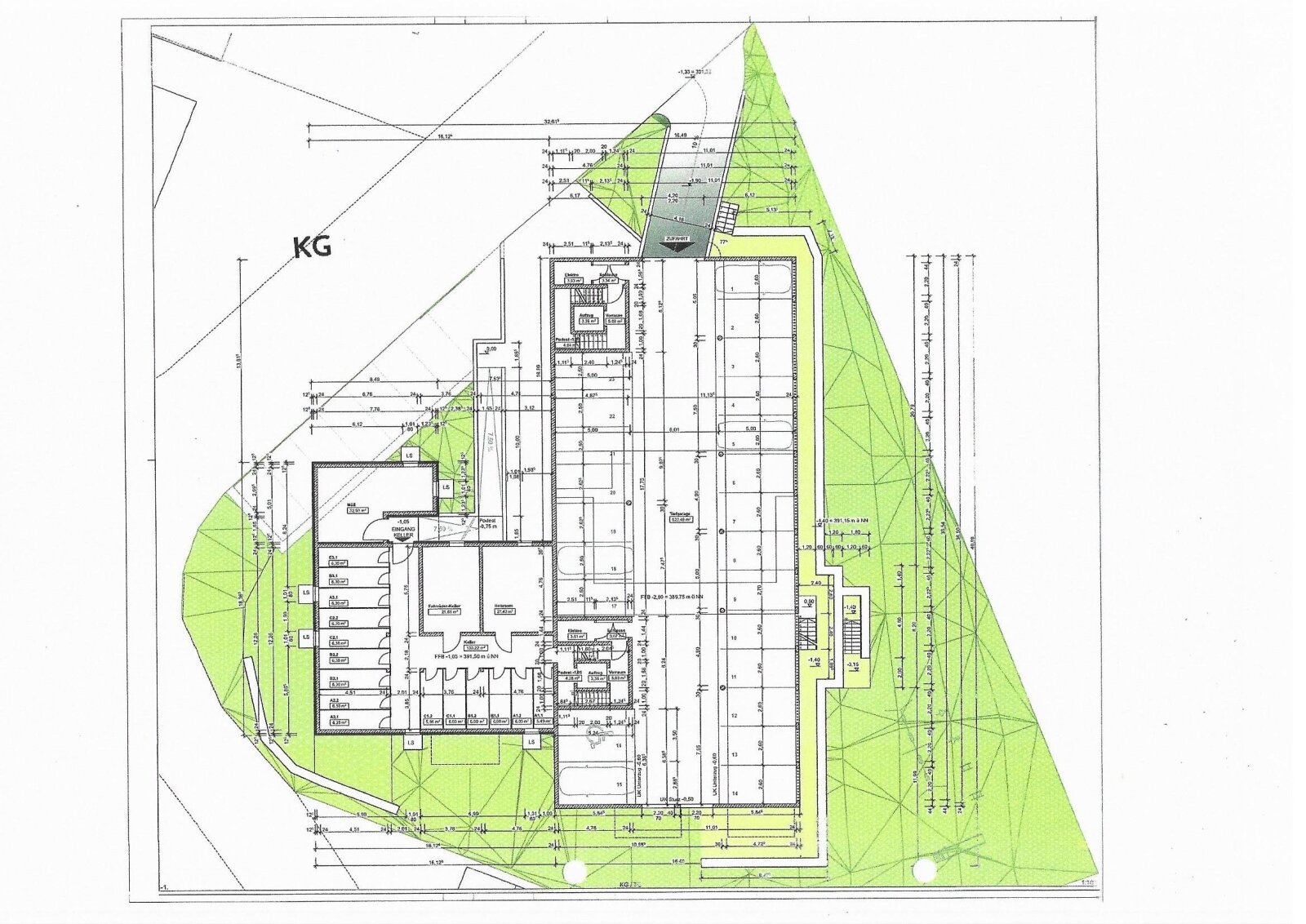 Grundrissplan KG