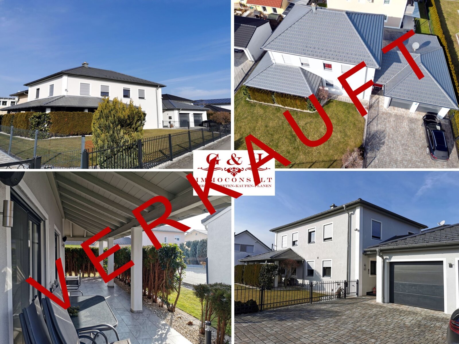 Hochwertig ausgestattete, energiesparend errichtete, neuwertige WOHLFÜHL-VILLA im Toscana-Stil in ruhiger Wohnlage mit Doppelgarage Hochwertig ausgestattete, energiesparend errichtete, neuwertige WOHLFÜHL-VILLA im Toscana-Stil in ruhiger Wohnlage mit Doppelgarage